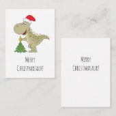 Sinterklaas met kerstboomkoortsir notitiekaartje (Voorkant / Achterkant)