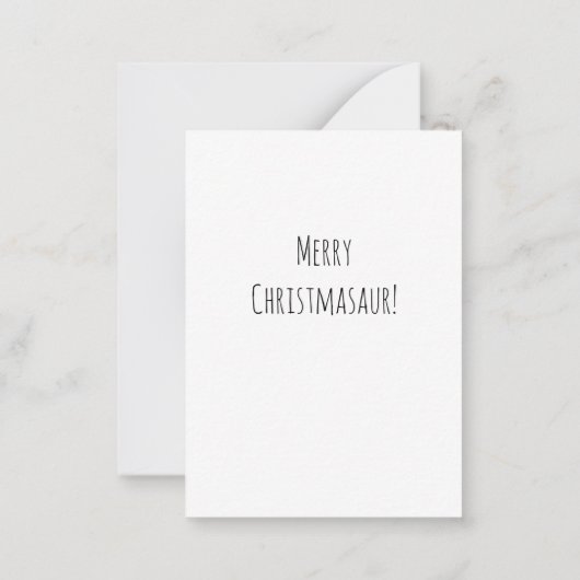 Sinterklaas met kerstboomkoortsir notitiekaartje (Achterkant)