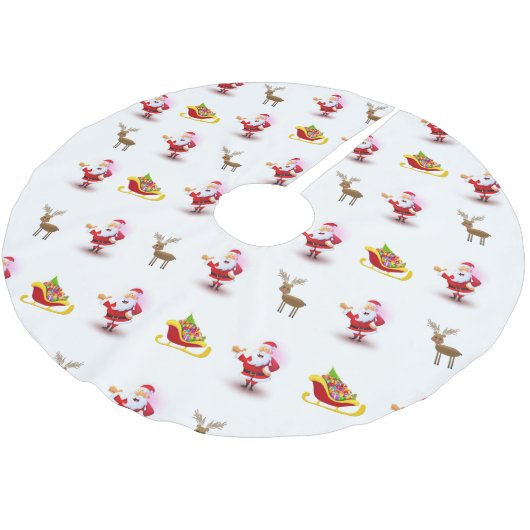 Sinterklaas met kerstboomrokken kerstboom rok (Gekanteld)