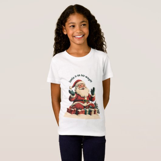 Sinterklaas met kerstcadeaus t-shirt (Voorkant volledig)