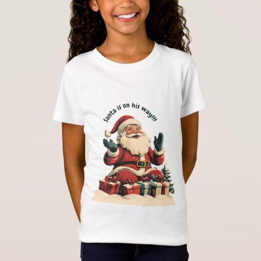 Sinterklaas met kerstcadeaus t-shirt (Voorkant)
