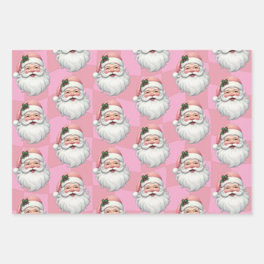 Sinterklaas met Kerstmis Inpakpapier Vel (Voorkant 3)