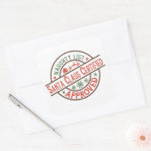 Sinterklaas met kerstmis vierkante sticker (Envelop)