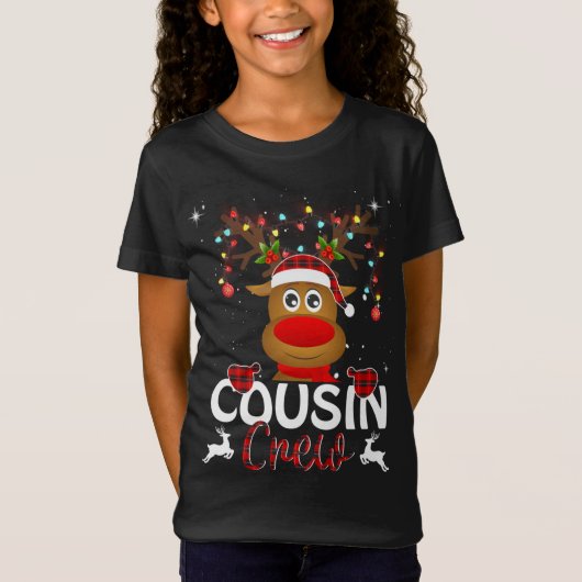 Sinterklaas met kerstrendierkerstmannetjes t-shirt (Voorkant)