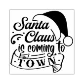 Sinterklaas met kerstrubberstempel rubberstempel (Afrduk)