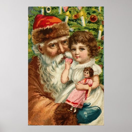 Sinterklaas met Kind Poster (Voorkant)