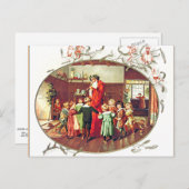 Sinterklaas met kinderafbeelding briefkaart (Voorkant / Achterkant)