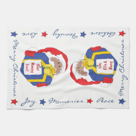 Sinterklaas met kleurenweergave theedoek