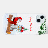 Sinterklaas met konijnenfox en eekhoorn Case-Mate iPhone case (Achterkant (horizontaal))