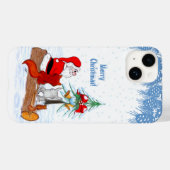 Sinterklaas met konijnenfox en eekhoorn Case-Mate iPhone case (Achterkant (horizontaal))