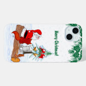 Sinterklaas met konijnenfox en eekhoorn Case-Mate iPhone case (Achterkant (horizontaal))