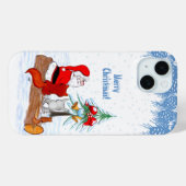 Sinterklaas met konijnenfox en eekhoorn Case-Mate iPhone case (Achterkant (horizontaal))