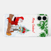 Sinterklaas met konijnenfox en eekhoorn Case-Mate iPhone case (Achterkant (horizontaal))