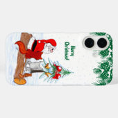 Sinterklaas met konijnenfox en eekhoorn Case-Mate iPhone case (Achterkant (horizontaal))