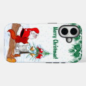 Sinterklaas met konijnenfox en eekhoorn Case-Mate iPhone case (Achterkant (horizontaal))
