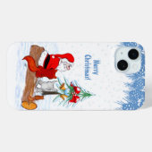 Sinterklaas met konijnenfox en eekhoorn Case-Mate iPhone case (Achterkant (horizontaal))
