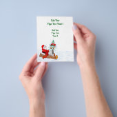 Sinterklaas met konijnenfox en eekhoorn flyer (Hand)