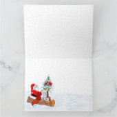 Sinterklaas met konijnenfox en eekhoorn kaart (Binnen)