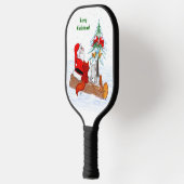 Sinterklaas met konijnenfox en eekhoorn pickleball paddle (Links)