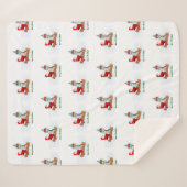 Sinterklaas met konijnenfox en eekhoorn sherpa deken (Voorkant (horizontaal))