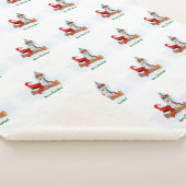 Sinterklaas met konijnenfox en eekhoorn sherpa deken (3/4)