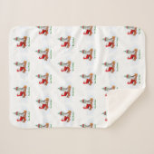 Sinterklaas met konijnenfox en eekhoorn sherpa deken (Voorkant (horizontaal))