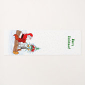 Sinterklaas met konijnenfox en eekhoorn yogamat (Achterkant (horizontaal))