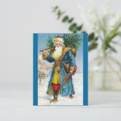 Sinterklaas met koortsboom feestdagenkaart (Staand voorkant)