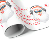 Sinterklaas met koptelefoon cadeaupapier (Rol Hoek)