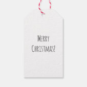 Sinterklaas met kwartkerstboom cadeaulabel (Achterkant)