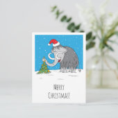 Sinterklaas met kwartkerstboom feestdagenkaart (Staand voorkant)