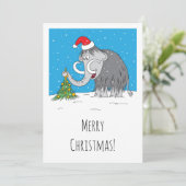 Sinterklaas met kwartkerstboom feestdagenkaart (Staand voorkant)