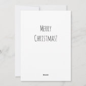 Sinterklaas met kwartkerstboom feestdagenkaart (Achterkant)