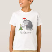 Sinterklaas met kwartkerstboom t-shirt (Voorkant)
