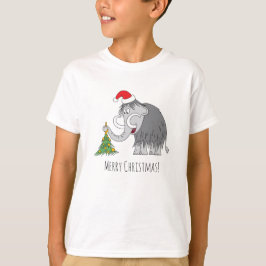 Sinterklaas met kwartkerstboom t-shirt