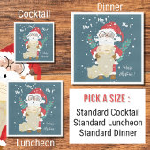 Sinterklaas met Lijst Blauw Vakantie Papier Servet