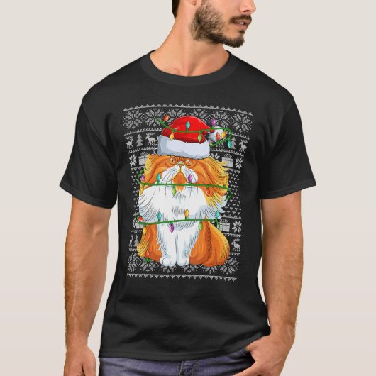 Sinterklaas met lomp-achtige stijl verlicht Santa  T-shirt (Voorkant)