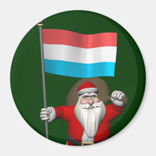 Sinterklaas met Luxemburgse aftekening Magneet