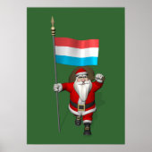 Sinterklaas met Luxemburgse aftekening Poster (Voorkant)