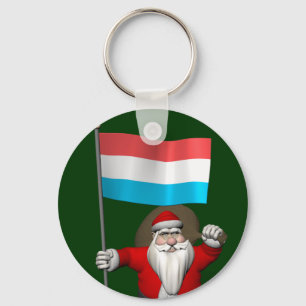 Sinterklaas met Luxemburgse aftekening Sleutelhanger