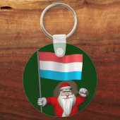Sinterklaas met Luxemburgse aftekening Sleutelhanger (Voorkant)