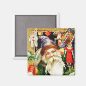 Sinterklaas met  magneet voor speelgoed (Voorkant / Achterkant)