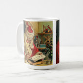 Sinterklaas met  Mok printkoffie met pipet (Voorkant links)