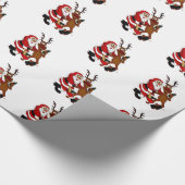 Sinterklaas met mouwen cadeaupapier (Hoek)