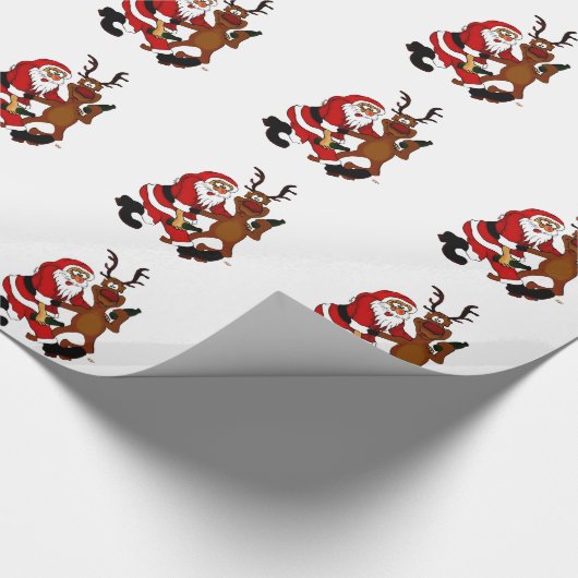 Sinterklaas met mouwen cadeaupapier (Hoek)