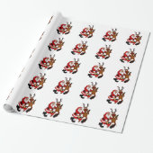 Sinterklaas met mouwen cadeaupapier (Uitgerold)