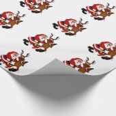 Sinterklaas met mouwen cadeaupapier (Hoek)