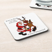 Sinterklaas met mouwen - vorst bier onderzetter (Linkerzijde)