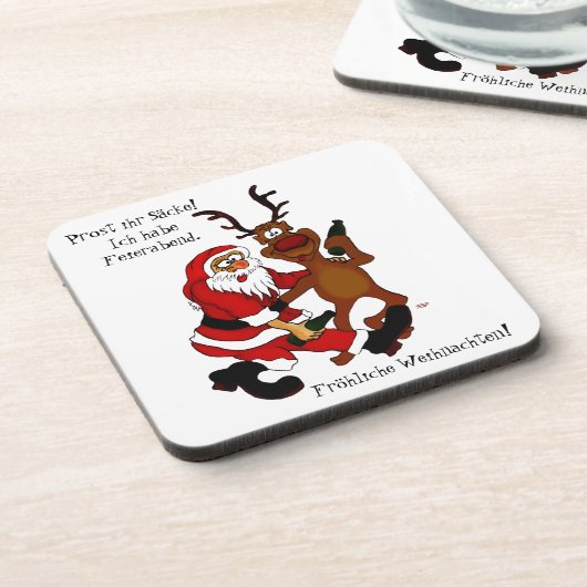 Sinterklaas met mouwen - vorst bier onderzetter (Linkerzijde)