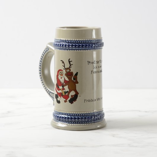 Sinterklaas met mouwen - vorst bierpul (Voorkant links)